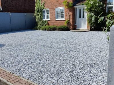 Denham gravel driveway
