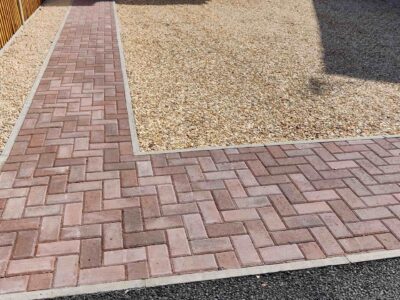 Gravel driveway edging Denham