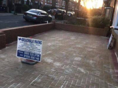 Brick block paving Colnbrook